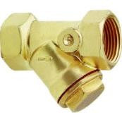 Y STRAINER 1/2" BRASS W/S.S. SCREEN